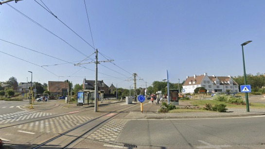 weergave tramhalte Esplanade op google maps