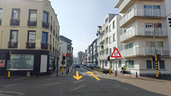 Kerkstraat tijdelijk tweerichtingsverkeer