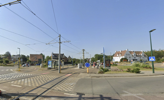 weergave tramhalte Esplanade op google maps