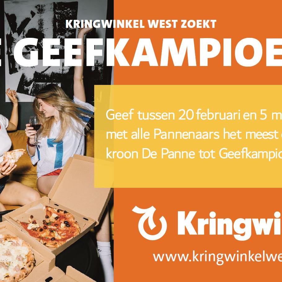 Kringwinkel West zoekt ‘De Geefkampioen’ De Panne